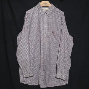 Pringle of Scotland LS BF Men's Shirt - Brown Gray White Plaid - Sz XL*